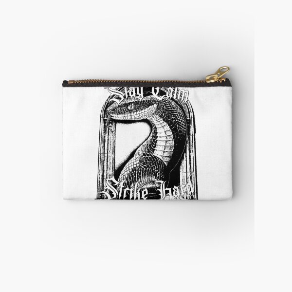 Item preview, Stay Calm Strike Hard - Gothic White Snake Design designed and sold by Korvus Wear.