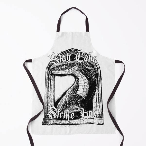 Item preview, Stay Calm Strike Hard - Gothic White Snake Design designed and sold by Korvus Wear.