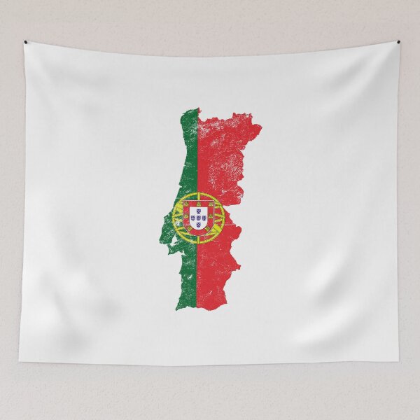 Item preview, Portugal Flag Map tshirt distressed vintage designed and sold by farhanhafeez.