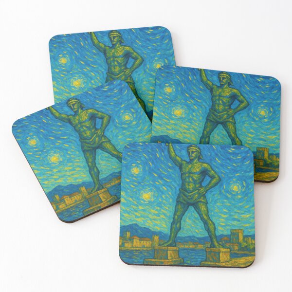 Item preview, Colossus of Rhodes in Van Gogh Style designed and sold by Bramble99.
