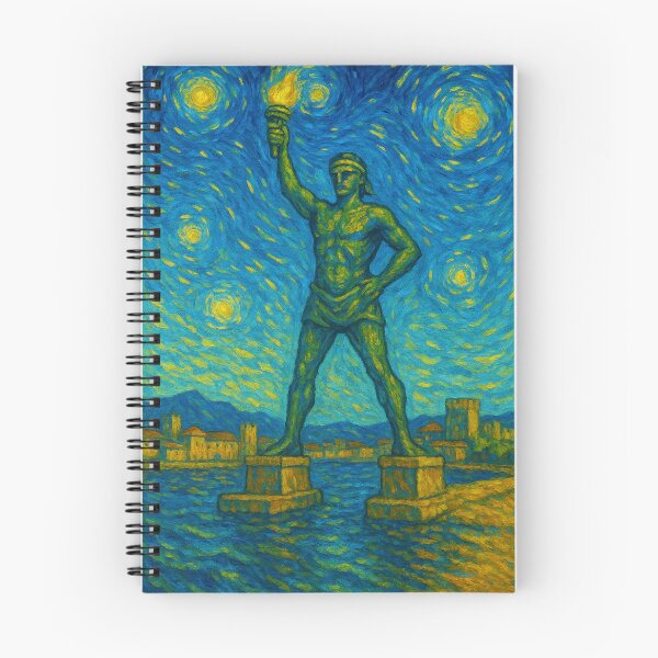 Item preview, Colossus of Rhodes in Van Gogh Style designed and sold by Bramble99.