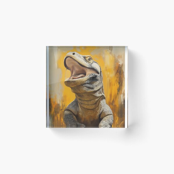 Item preview, Stunning Komodo dragon Painting for Home & Office designed and sold by LazyOwlStore.