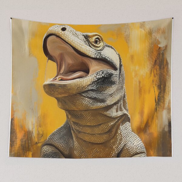 Item preview, Stunning Komodo dragon Painting for Home & Office designed and sold by LazyOwlStore.