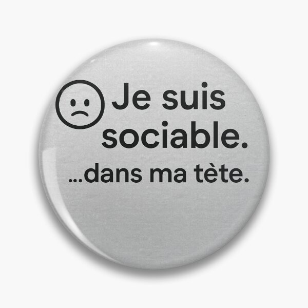 Item preview, I'm sociable... in my head - funny introvert sticker & t-shirt designed and sold by carre stone.