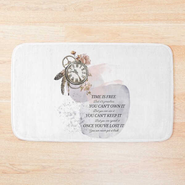 Item preview, Vintage clock with a quote about time designed and sold by Patsmerch.