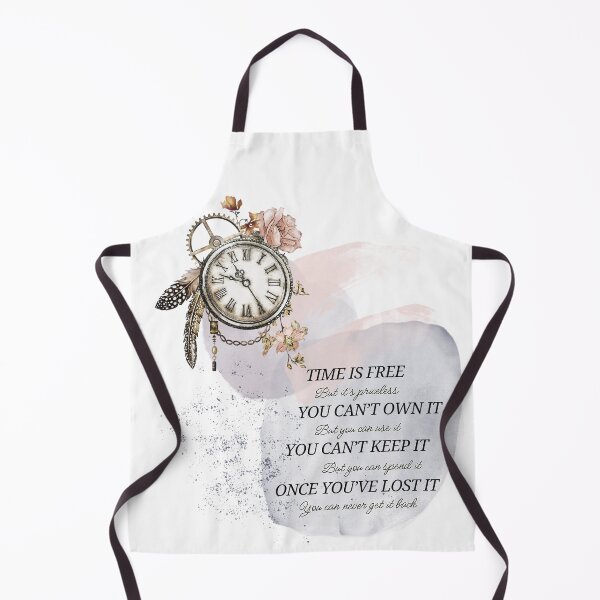 Item preview, Vintage clock with a quote about time designed and sold by Patsmerch.