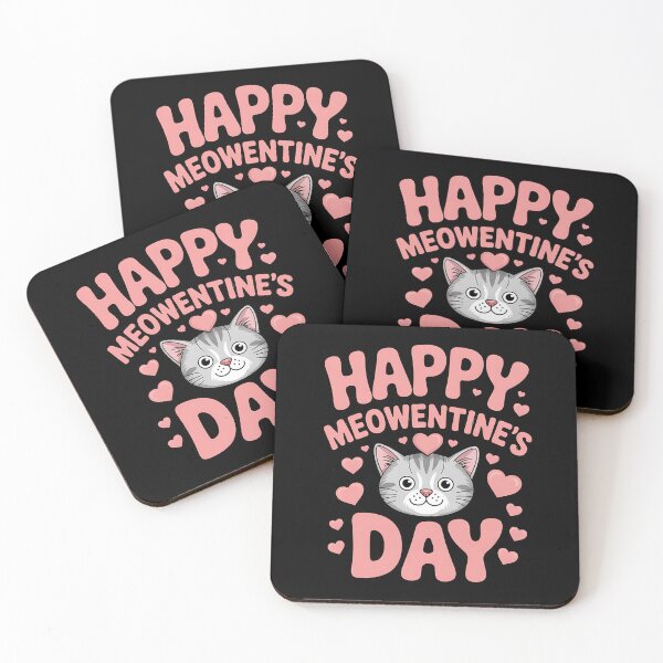 Item preview, Happy meowentine's day funny girls cat valentines day designed and sold by BakeryDozen.
