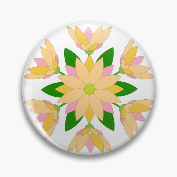 Item preview, repeat floral pattern cream designed and sold by ChimaGraphics.