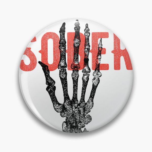 Item preview, Sober Skeleton Hand designed and sold by RoydonRoadTees.