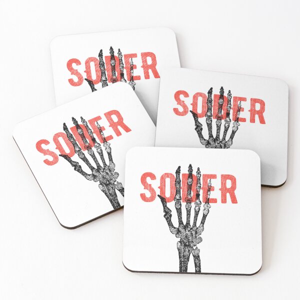 Item preview, Sober Skeleton Hand designed and sold by RoydonRoadTees.