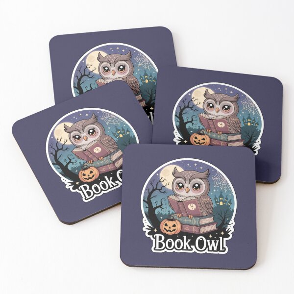 Item preview, Book Owl – Cute Halloween Chibi Owl Reading Sticker designed and sold by Nuist25.