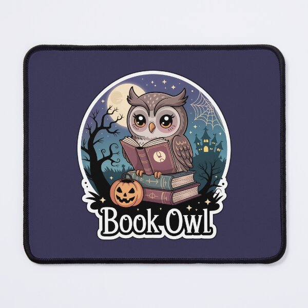 Item preview, Book Owl – Cute Halloween Chibi Owl Reading Sticker designed and sold by Nuist25.