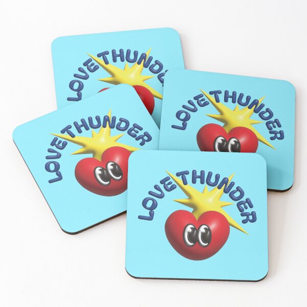 Item preview, LOVE THUNDER – Cute Heart & Lightning Pop Art Design designed and sold by hyehye33.