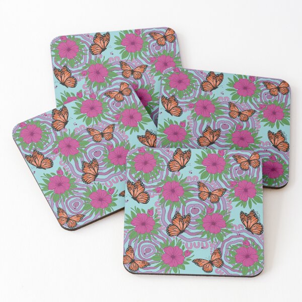 Item preview, Butterflies and Wildflowers Aboriginal Artwork designed and sold by D K Trindall.