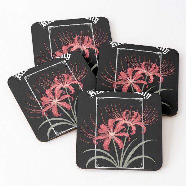 Item preview, Japanese red spider lily in soft grunge designed and sold by blueyeeti.
