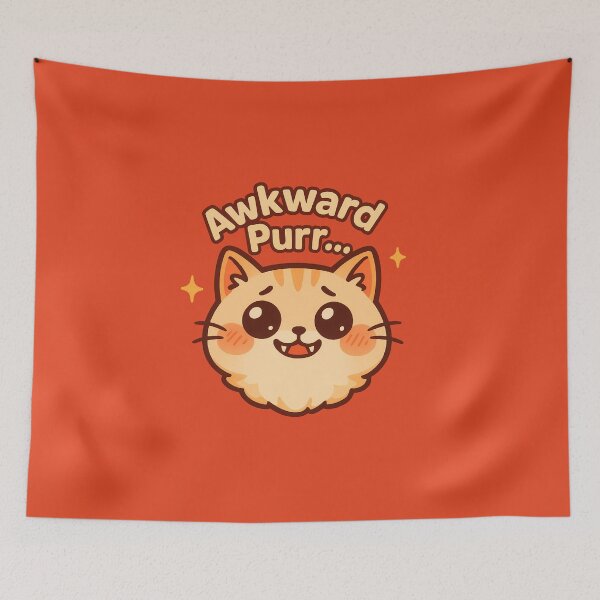 Item preview, Awkward Chubby Cat Cute Face designed and sold by Yuliya Brush.