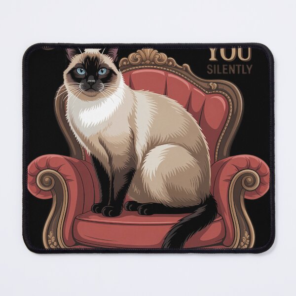 Item preview, Judging You Silently Siamese Cat Attitude designed and sold by blueyeeti.
