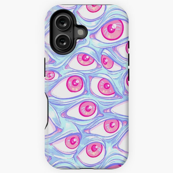 Vista previa del artículo con la obra «Muro de ojos en azul bebé», diseñado y vendido por Paisley Yazel.