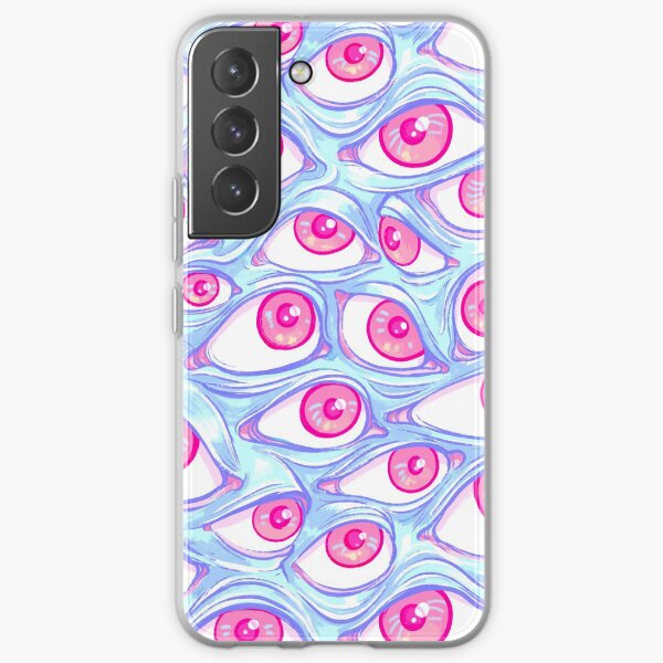 Wall of Eyes in Baby Blue Samsung Galaxy Soft Case
