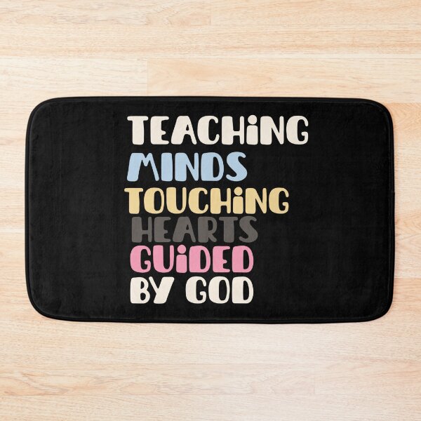 Item preview, "Teaching minds, touching hearts, guided by God" Blessed T-shirt designed and sold by OrtegaGrace.