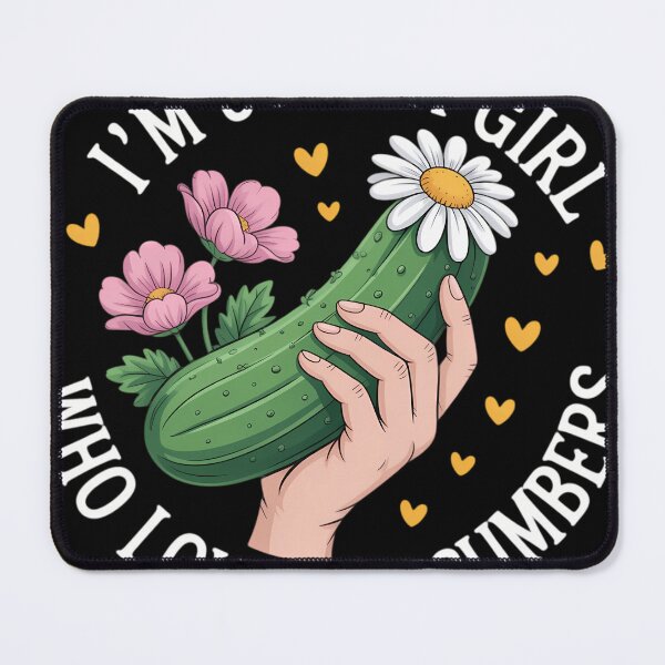 Item preview, Just A Girl Who Loves Cucumbers designed and sold by blueyeeti.
