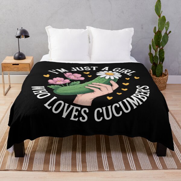 Item preview, Just A Girl Who Loves Cucumbers designed and sold by blueyeeti.