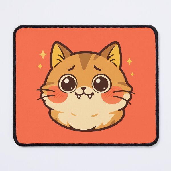 Item preview, Chubby Cat Funny Face Art designed and sold by Yuliya Brush.