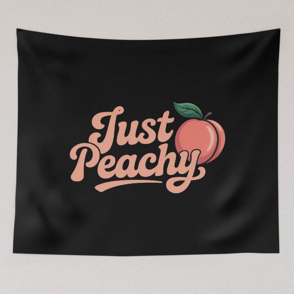 Item preview, Just Peachy 70s Georgia Peaches Summer Fruit designed and sold by blueyeeti.