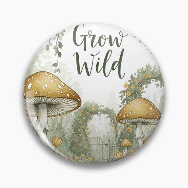 Item preview, Grow Wild & Free: Embrace Personal Growth & Self-Acceptance designed and sold by RehanInkDesigns.
