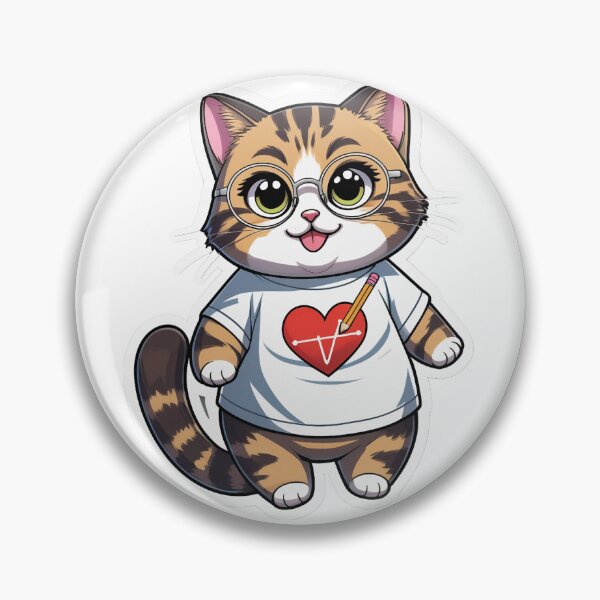Item preview, Cute Tabi Cat in Heart T-Shirt – Kawaii Cat Lover Art designed and sold by LEVI SALVIAN JANITRA.