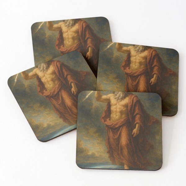 Item preview, Zeus Standing Above Earth with Lightning designed and sold by h4sey.