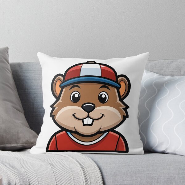 Item preview, Cartoon Hamster Athlete in Red Baseball Cap. designed and sold by GregorySmithRed.