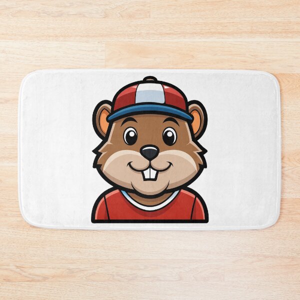Item preview, Cartoon Hamster Athlete in Red Baseball Cap. designed and sold by GregorySmithRed.