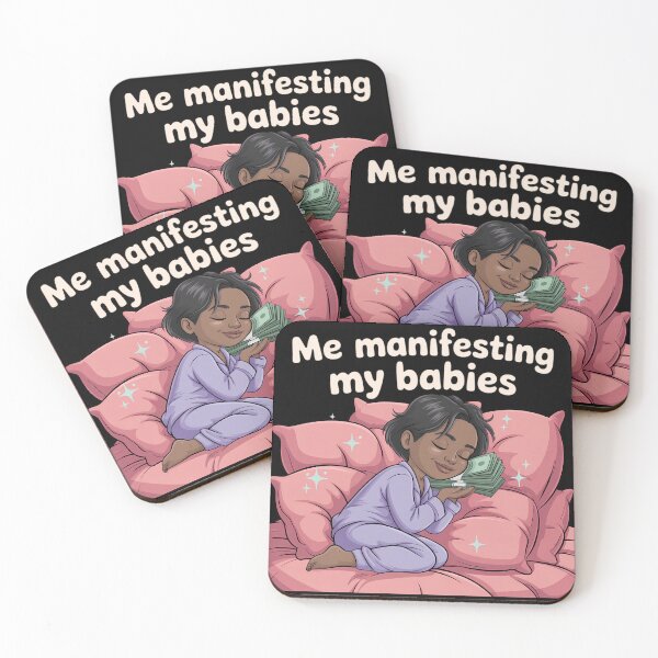 Aperçu de l'œuvre Manifester l'argent drôle de mes bébés créée et vendue par blueyeeti.