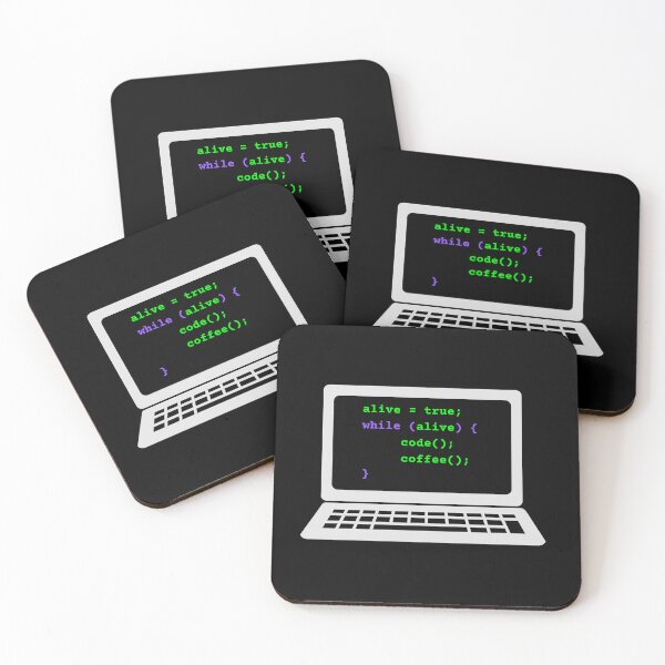 Item preview, while alive loop funny programmer code developer designed and sold by 88DesignStudio.