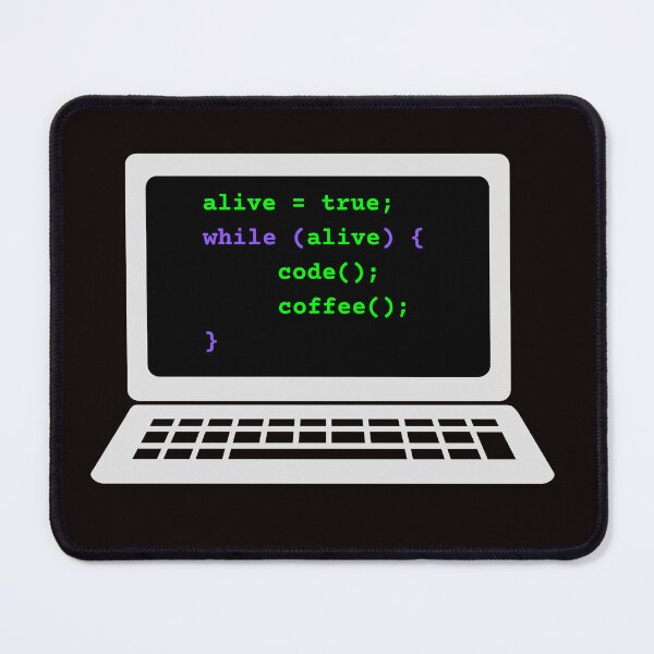 Item preview, while alive loop funny programmer code developer designed and sold by 88DesignStudio.