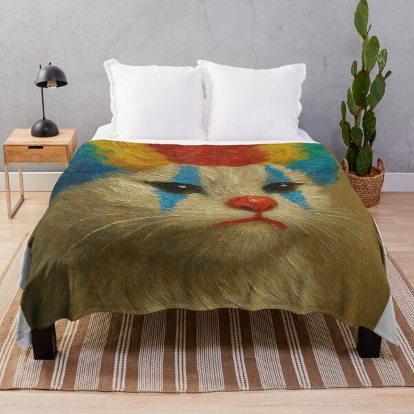 Item preview, Sad Clown Cat – Sad but colorful designed and sold by Kunst-Shirt.