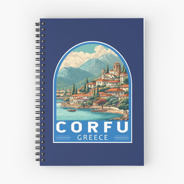 Item preview, Corfu Greece Travel Art Emblem designed and sold by KrisSidDesigns.
