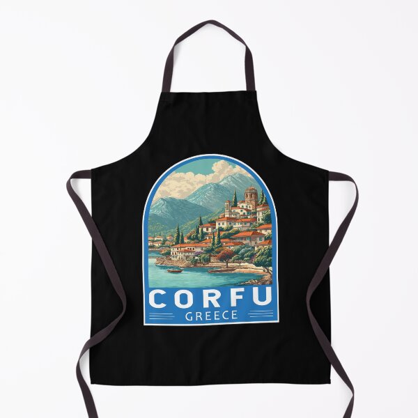 Item preview, Corfu Greece Travel Art Emblem designed and sold by KrisSidDesigns.