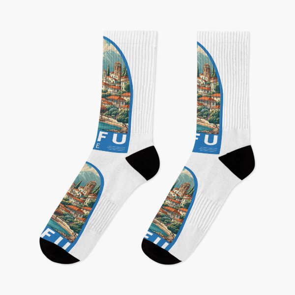 Item preview, Corfu Greece Travel Art Emblem designed and sold by KrisSidDesigns.