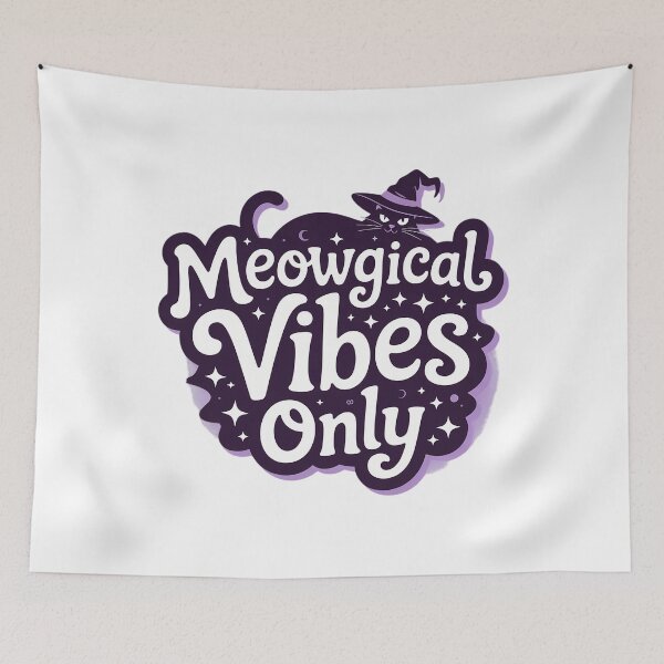 Item preview, Meowgical Cat Vibes Only designed and sold by blueyeeti.