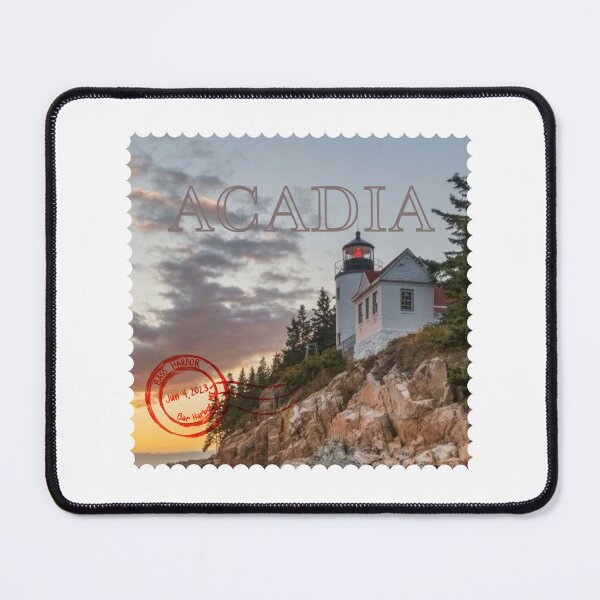 Item preview, Acadia National park - bass harbor lighthouse stamp designed and sold by Etkennedy.
