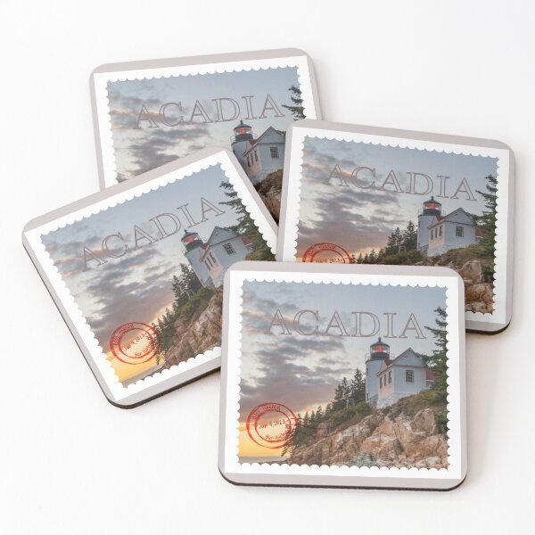 Item preview, Acadia National park - bass harbor lighthouse stamp designed and sold by Etkennedy.