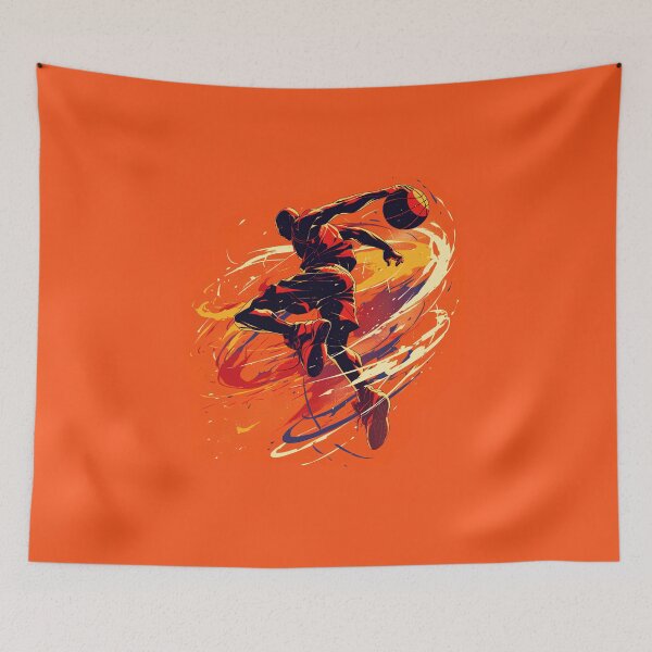 Item preview, Air Slam Dunk – Dynamic Comic Basketball Art designed and sold by Windy-market.