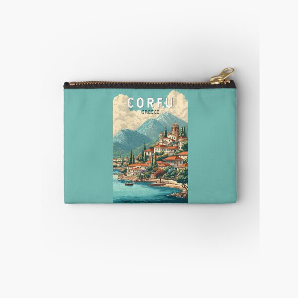 Item preview, Corfu Greece Illustration Travel Art Vintage designed and sold by KrisSidDesigns.
