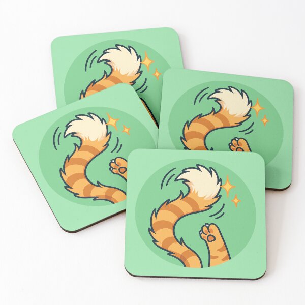 Item preview, Cat Tail Motion Cute Sticker designed and sold by Yuliya Brush.