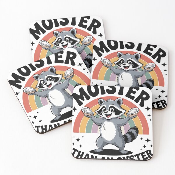 Item preview, Moister Than An Oyster Rainbow Raccoon designed and sold by blueyeeti.