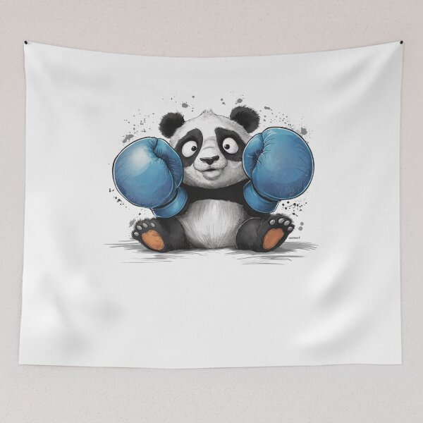 Item preview,  Modern Trendy Funny Boxing Gloves Panda Bear designed and sold by SOUFIANE1991.