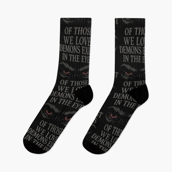 Item preview, Demons Exist in the Eyes Shirt – Haunting Gothic Quote Tee Masculine designed and sold by TeeTimeTreasure.