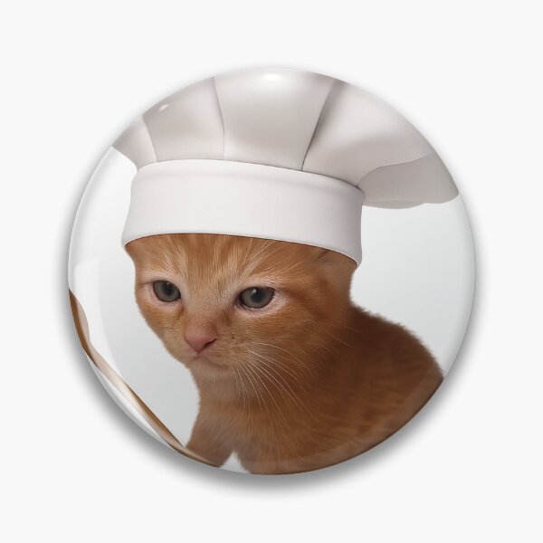 Item preview, Chef cat with chef's hat designed and sold by Kunst-Shirt.